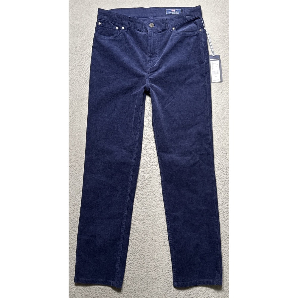 Vineyard Vines 5 Pocket Pants Boys 18 Corduroy Straight Adjustable Waist Preppy